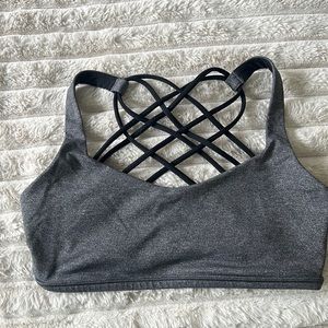 Lululemon Pebbled Grey Sports Bra